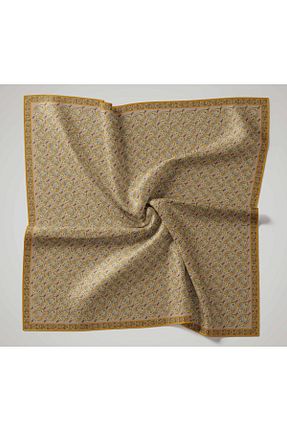 روسری قهوه ای پنبه ای Silk Home - کد 929818432