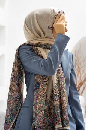 شال بژ زنانه Vissona - کد 917361306