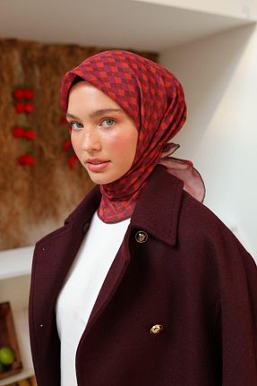 روسری طوسی پنبه ای Silk Home - کد 892465275