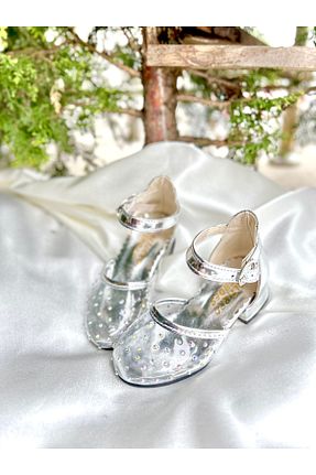 کفش مجلسی طوسی بچه گانه چرم مصنوعی Görkem bebe ayakkabı ve tekstil - کد 929770816