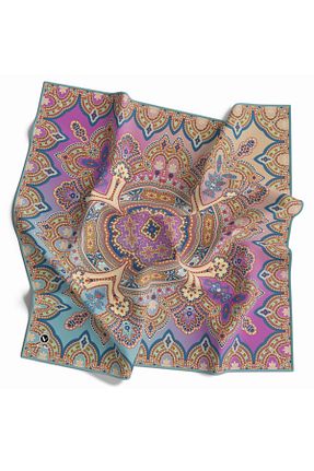 روسری سبز پلی استر VİOLLA - کد 889833169