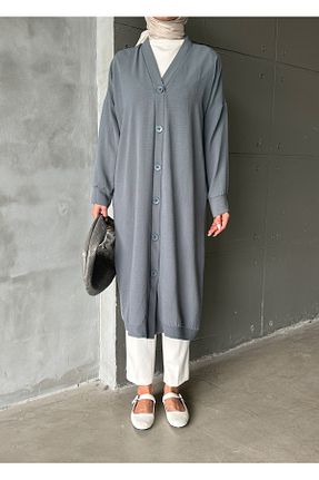 کلاه و ابایا طوسی زنانه پنبه پلی استر hacer ayaydın - کد 937542376