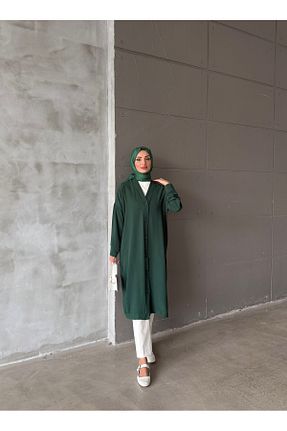کلاه و ابایا سبز زنانه پنبه پلی استر hacer ayaydın - کد 937542366