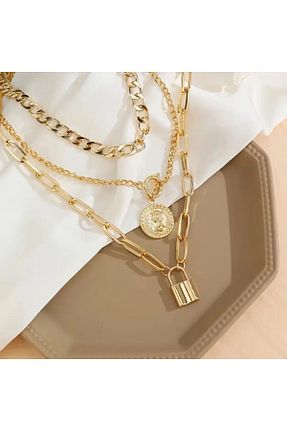 گردنبند جواهر متالیک زنانه فلزی shop - کد 937568316
