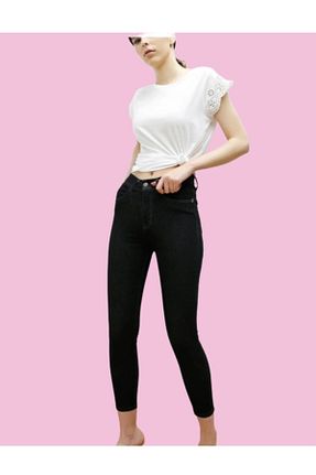 شلوار جین مشکی زنانه پاچه تنگ couis - کد 917742844