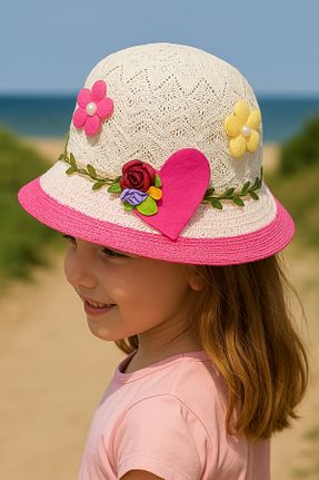 کلاه صورتی بچه گانه حصیر Avantaj Kapıda - کد 937822688