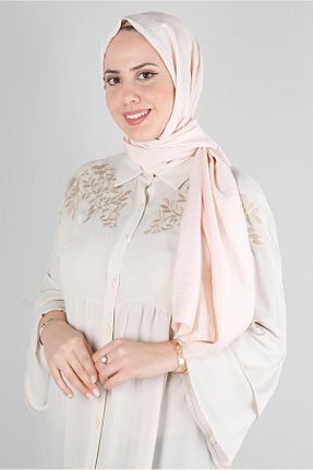 شال صورتی زنانه پنبه ای Alvina - کد 796282366