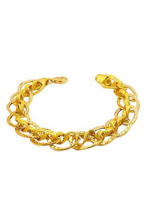 دستبند طلا زرد زنانه 22 عیار Cigold - کد 646834937