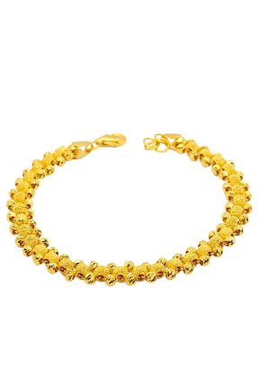 دستبند طلا زرد زنانه 22 عیار Cigold - کد 646828892