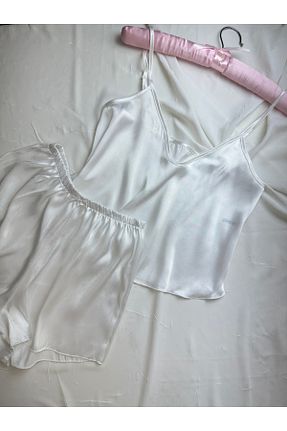 ست لباس راحتی نباتی زنانه ساده ROZENİN LINGERIE - کد 937609622
