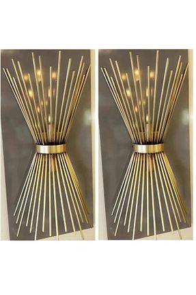 چراغ دیواری طلائی فلزی OSC HOME - کد 738561971