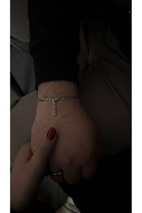 دستبند استیل (فولاد) طوسی زنانه استیل (فولاد) çelik bileklik - کد 937611693