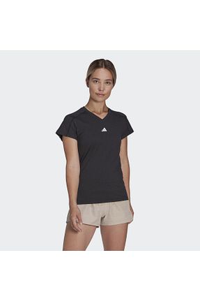 تیشرت مشکی زنانه اسلیم فیت adidas - کد 683928644