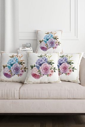 کوسن و روکش کوسن سفید مخمل Pillow Home - کد 937689594