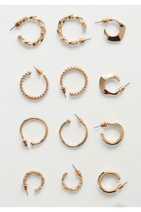 گوشواره جواهر متالیک فلزی monalisatoka - کد 927935802
