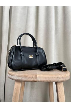 کیف دوشی مشکی زنانه چرم مصنوعی bykus - کد 937690319