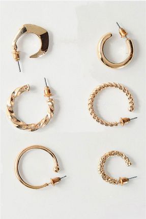 گوشواره جواهر متالیک فلزی monalisatoka - کد 927935802