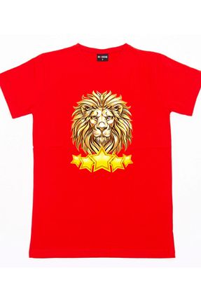 تیشرت سایز بزرگ قرمز زنانه ریلکس فیت mAddog - کد 937698022