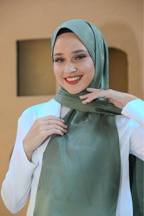 شال سبز زنانه پنبه پلی استر Scarf - کد 937699784