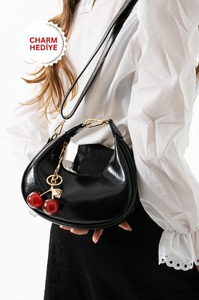 کیف دوشی مشکی زنانه چرم مصنوعی Night - کد 937585424