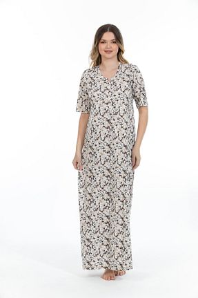 لباس شب سایز بزرگ رنگی زنانه گلدار Etoile - کد 650044554