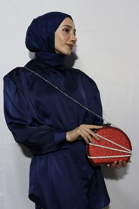 کیف مجلسی قرمز زنانه فلزی BUKAWEAR - کد 937700023