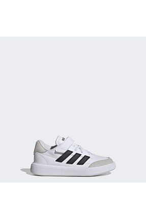 کفش اسنیکر سفید بچه گانه چسبی adidas - کد 849039772
