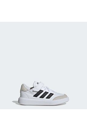 کفش اسنیکر سفید بچه گانه چسبی adidas - کد 849039772