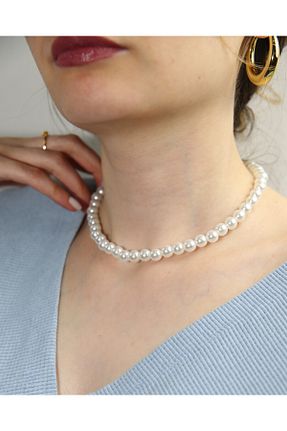 گردنبند مروارید سفید MARCİELO Accessories - کد 937704033