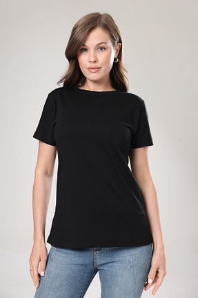 تیشرت مشکی زنانه Relaxed Tight Lady - کد 743970333