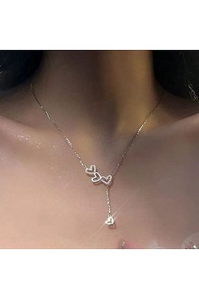 گردنبند استیل ( فولاد ) سفید زنانه استیل (فولاد) duruaccessories - کد 901747736