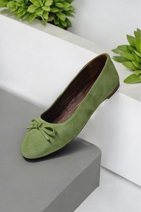 بابت سبز زنانه چرم خالص SOFT - کد 860242837
