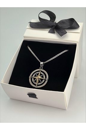 گردنبند نقره سفید مردانه 925 عیار ank tasarım anka mücevherat - کد 937741265
