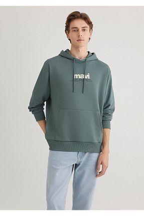 سوئیشرت سبز مردانه چاپی Mavi - کد 885619044