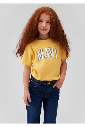 تیشرت زرد بچه گانه یقه دوچرخه Mavi - کد 849217051