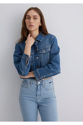 کاپشن آبی زنانه پنبه ای Mavi - کد 926542720