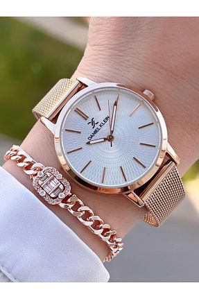 ساعت مچی زرد زنانه 36 میلی متر Daniel Klein - کد 753350003