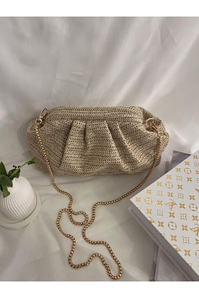 کیف دستی بژ زنانه سایز متوسط Hasır - کد 935363610