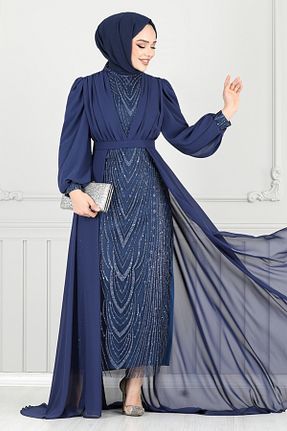 لباس مجلسی حجاب رنگی زنانه شیفون ModaMerve - کد 937802048