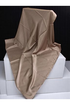 روسری بژ پلی استر Akel - کد 937812247