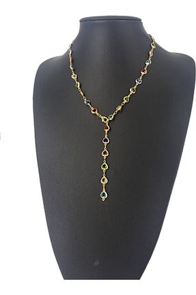 گردنبند جواهر زرد زنانه فلزی TAŞ UZMANI - کد 937806247