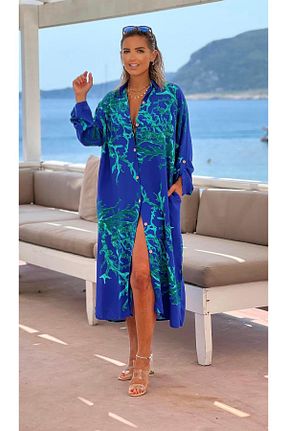 لباس آبی زنانه بافتنی Nevin Kaya Moda - کد 742856986
