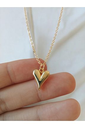 گردنبند جواهر زرد زنانه روکش طلا VerdeHome - کد 927635963