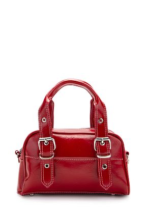 کیف دوشی قرمز زنانه چرم مصنوعی minebag - کد 925409415