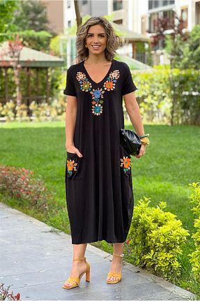 لباس مشکی زنانه بافت Nevin Kaya Moda - کد 289342332