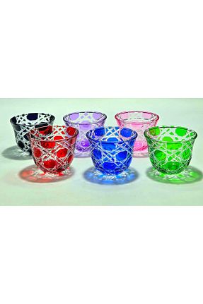 لیوان رنگی شیشه Kristal Market - کد 937828864