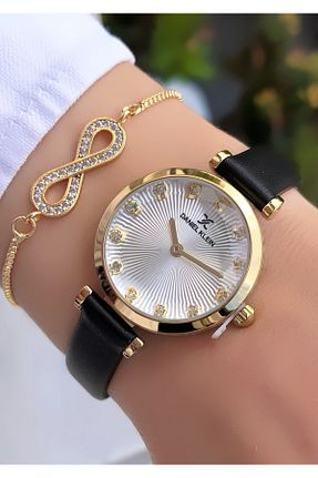 ساعت مچی طلائی زنانه 37 میلی متر Daniel Klein - کد 840920384