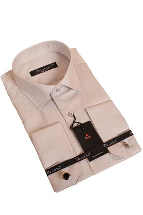 پیراهن طوسی مردانه اسلیم فیت Dicotto - کد 736026103