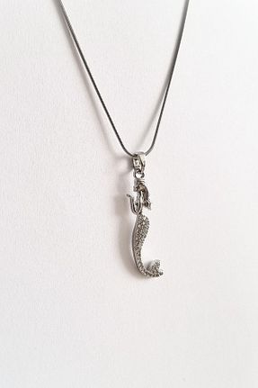 گردنبند استیل ( فولاد ) سفید زنانه استیل (فولاد) ayışığı - کد 937853223