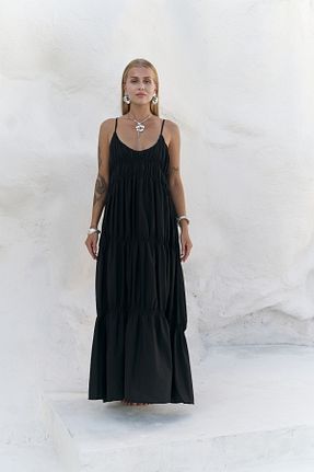 لباس مشکی زنانه رگولار MAİ COLLECTİON - کد 929631397